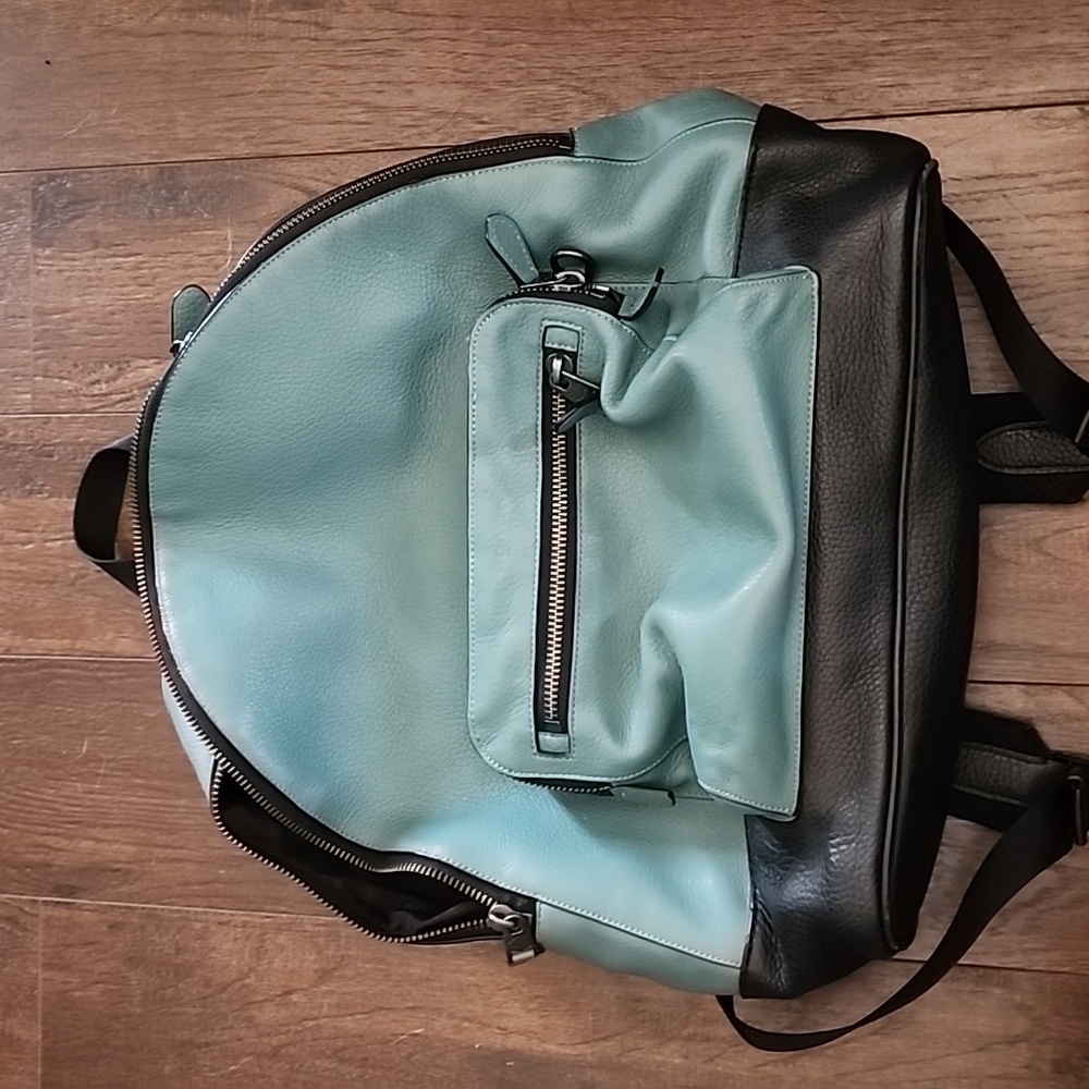 Coach leather backpack